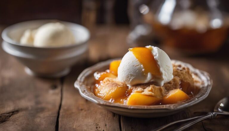 Sous Vide Peach Cobbler