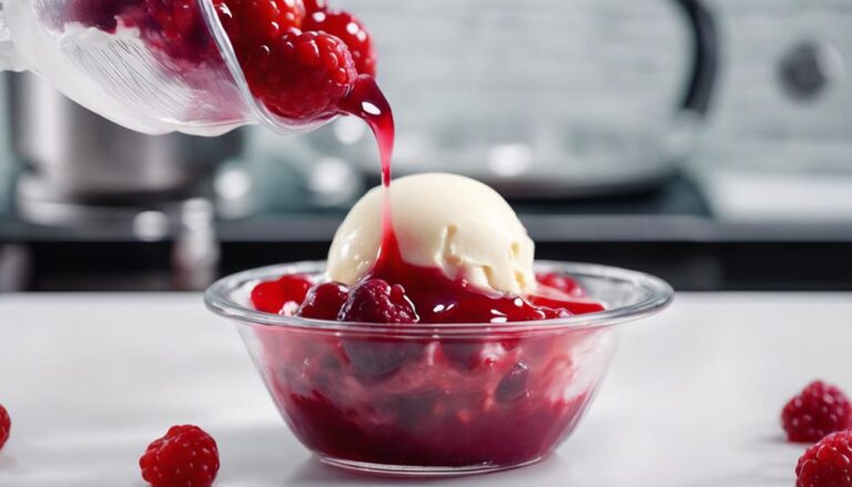 Sous Vide Berry Compote Over Low-Fat Vanilla Ice Cream