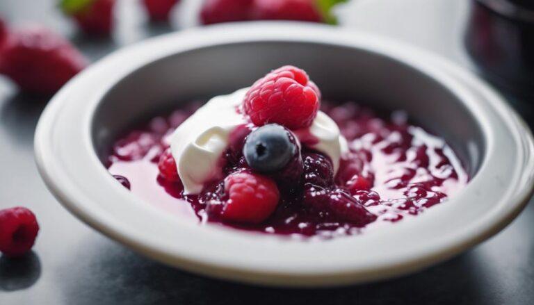 Sous Vide Berry Compote With Vanilla Cream