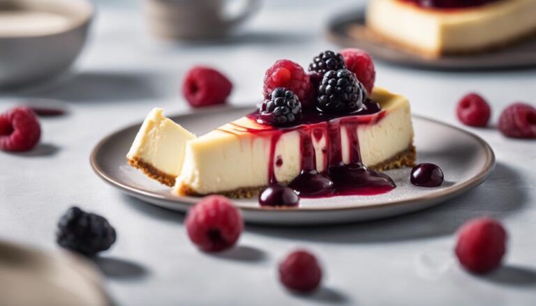 Sous Vide Vanilla Bean Cheesecake With Berry Compote