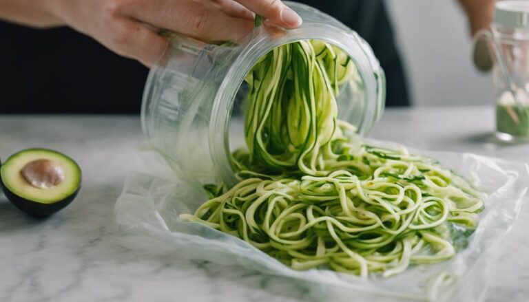 Sous Vide Zucchini Noodles With Avocado Pesto