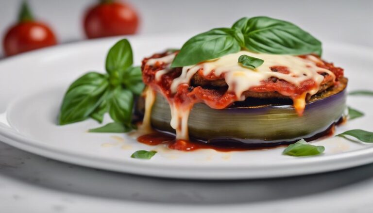 Sous Vide Eggplant Parmesan With Fresh Basil