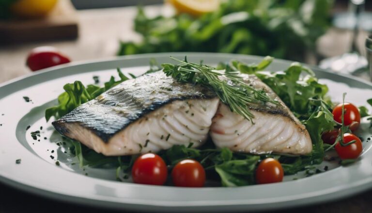 Sous Vide Grilled Branzino With Herb Salad