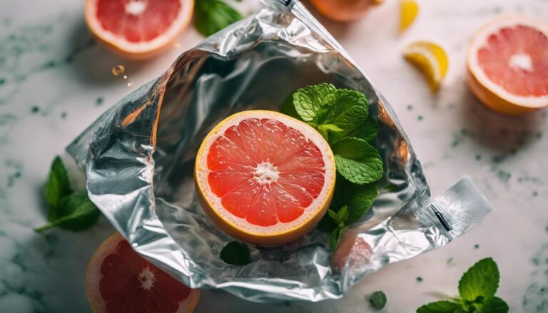 Sous Vide Grapefruit With Honey Mint Drizzle