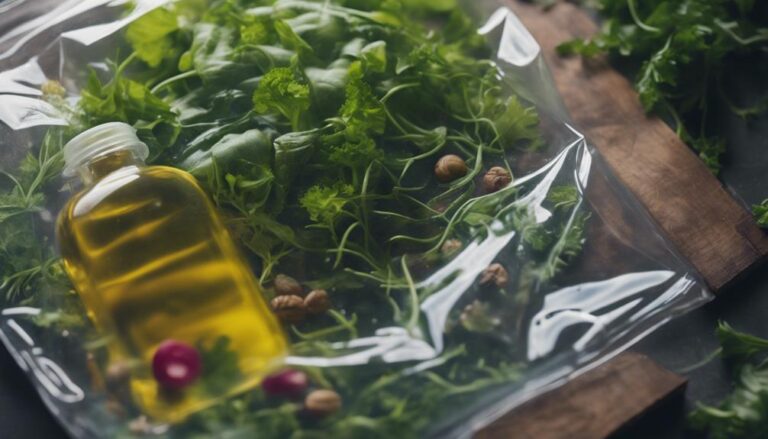 Sous Vide Mixed Greens With Walnut Oil Dressing