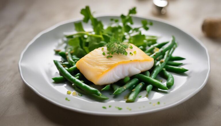 Sous Vide Smoked Haddock With Green Beans