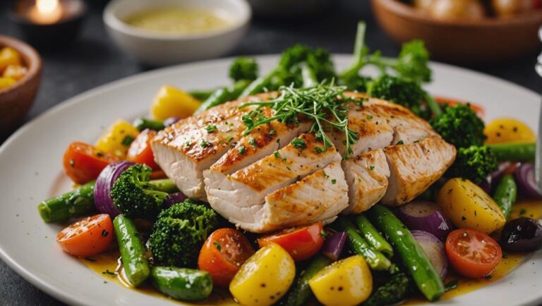 Sous Vide Chicken Breast With Herbed Vegetables