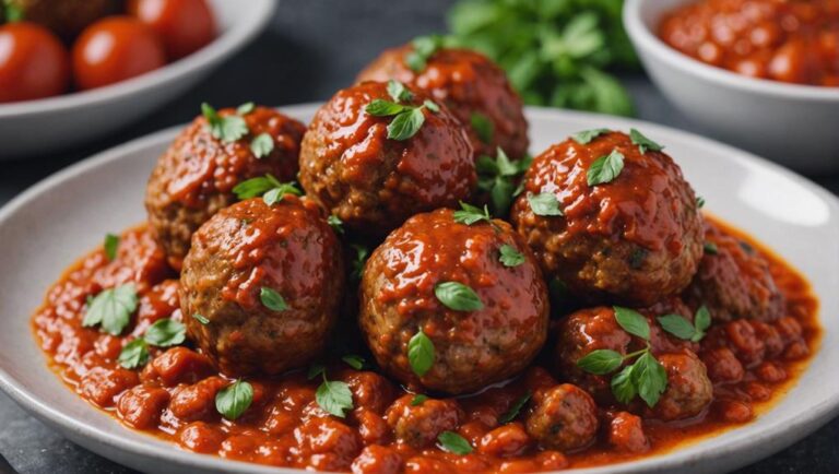 Sous Vide Meatballs With Low-Carb Marinara