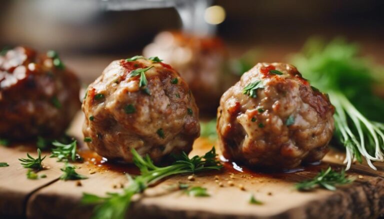 Sous Vide Pork and Fennel Meatballs