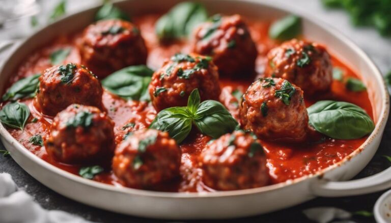 Sous Vide Turkey Meatballs in Tomato Basil Sauce