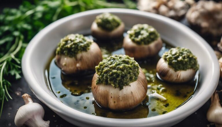 Sous Vide Stuffed Mushrooms With Pesto