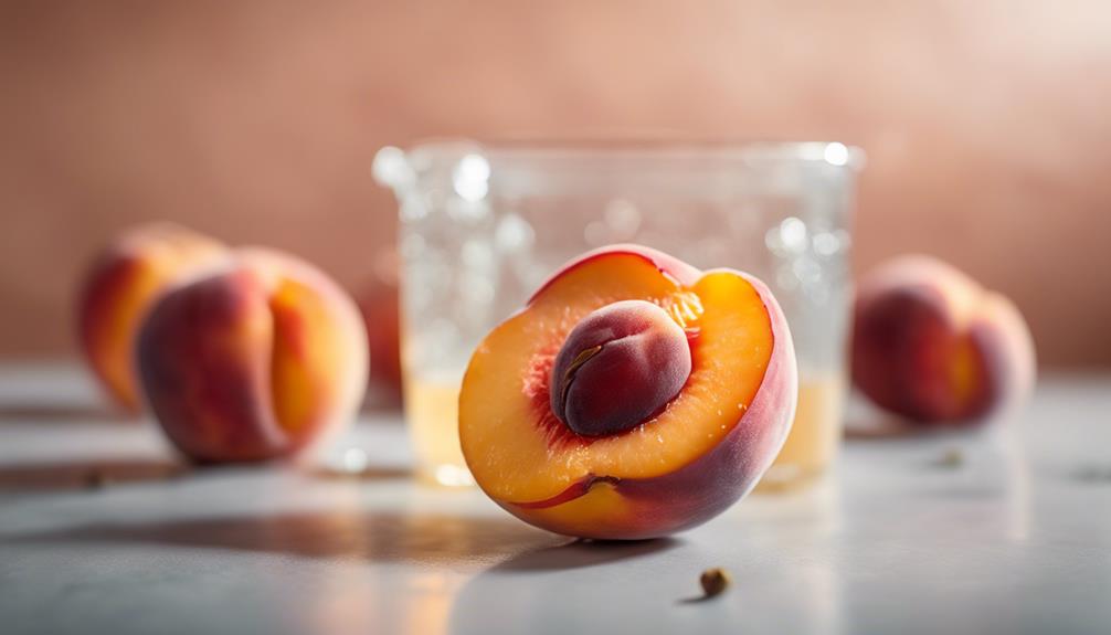 delicious sous vide peaches