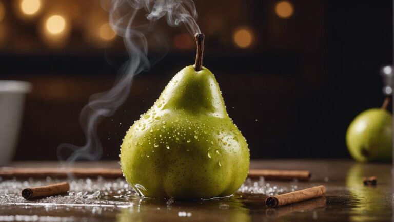 Sous Vide Poached Pears With Cinnamon