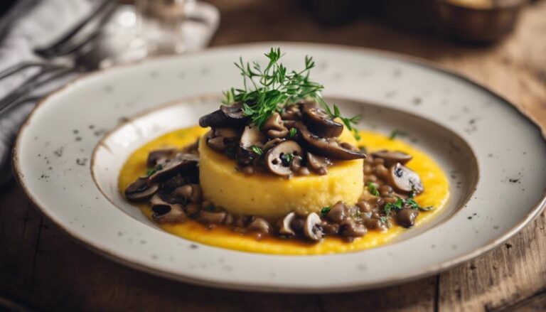 Six-Point Creamy Sous Vide Polenta With Mushroom Ragout