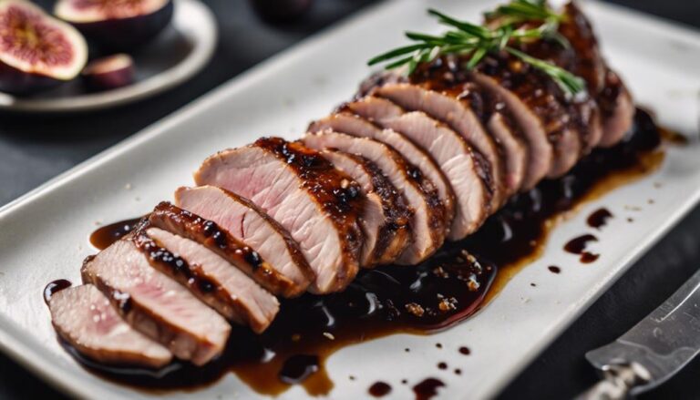 Sous Vide Pork Tenderloin With Fig and Balsamic Glaze