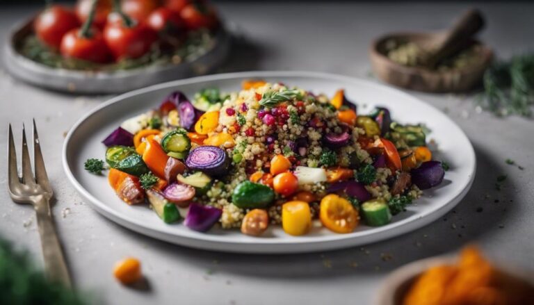 Sous Vide Quinoa Salad With Roasted Vegetables