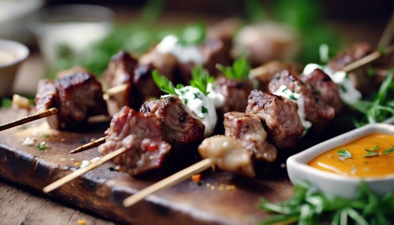 Sous Vide Lamb Kebabs With Tzatziki Sauce