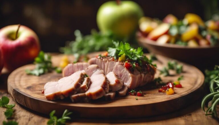 Three-Point Sous Vide Pork Tenderloin With Apple Salsa