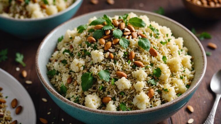 Sous Vide Cauliflower Rice Pilaf