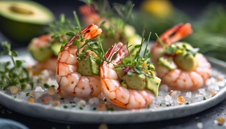 Sous Vide Shrimp and Avocado Salad