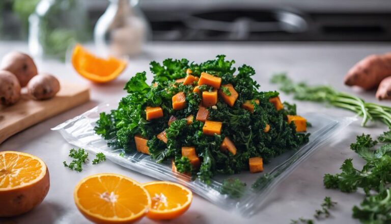 Sous Vide Kale and Sweet Potato Hash