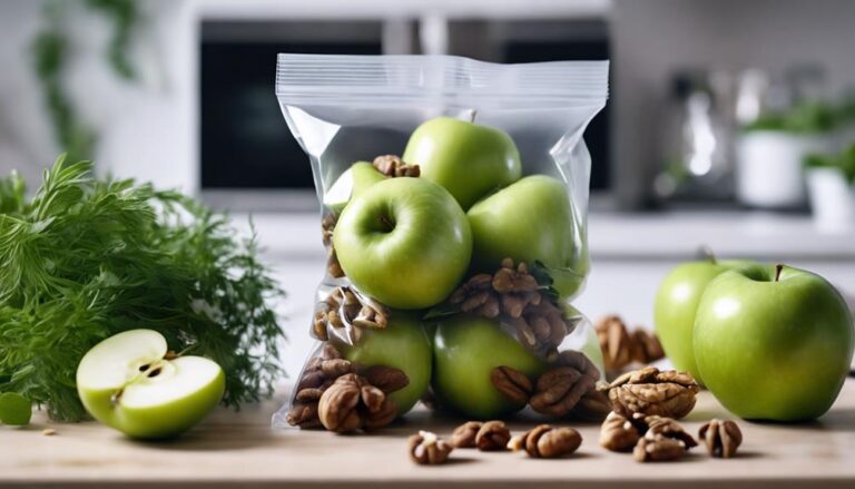 Sous Vide Green Apple and Walnut Bites