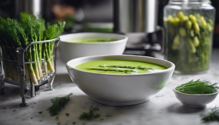 Sous Vide Asparagus Soup With Dill