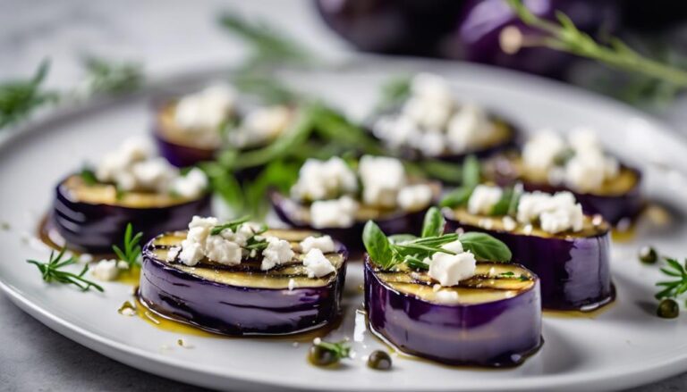 Sous Vide Roasted Eggplant With Feta Cheese