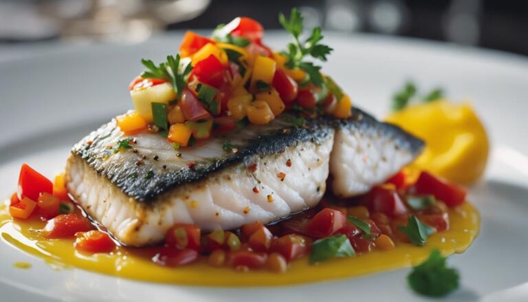 Sous Vide Sea Bass With Mediterranean Salsa