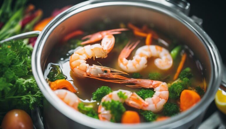 Sous Vide Shrimp and Vegetable Broth