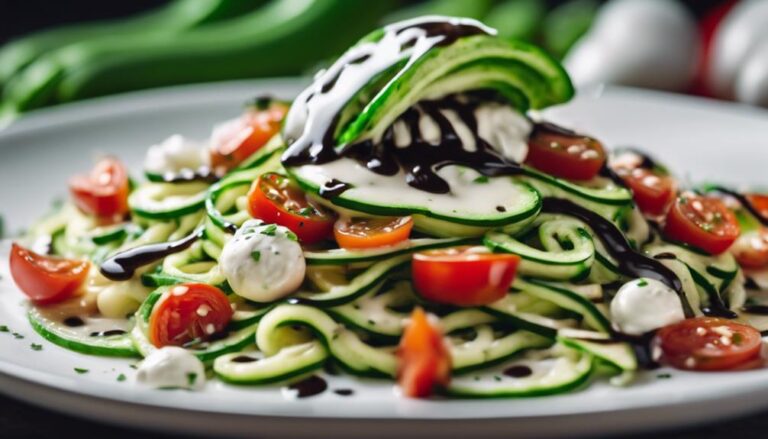 Sous Vide Zucchini Noodle Caprese