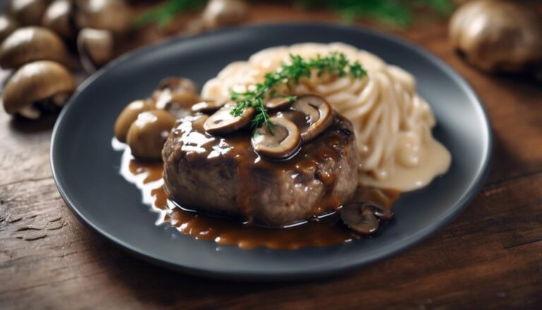 Sous Vide Salisbury Steak With Mushroom Gravy