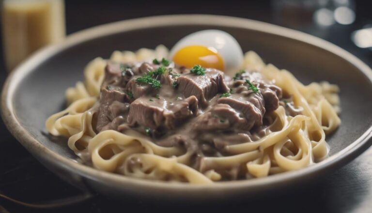 Sous Vide Beef Stroganoff