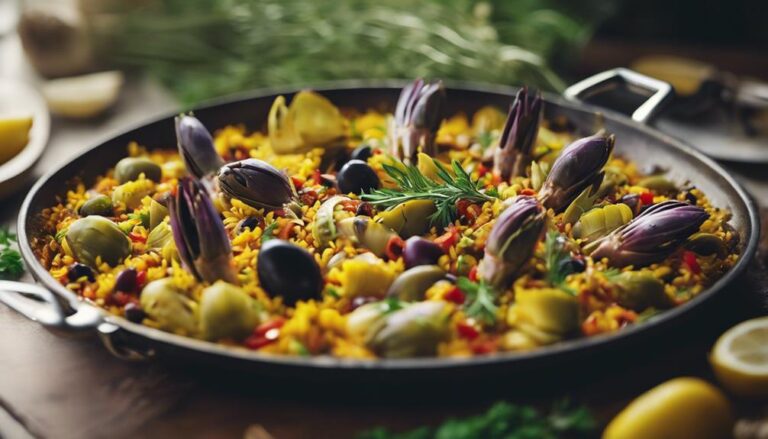 Sous Vide Artichoke and Olive Paella