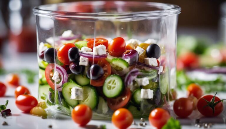 Sous Vide Greek Salad With Feta and Olives