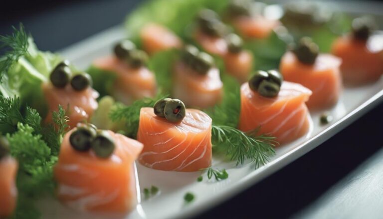 Pescetarian Diet Sous Vide Smoked Salmon Canapés