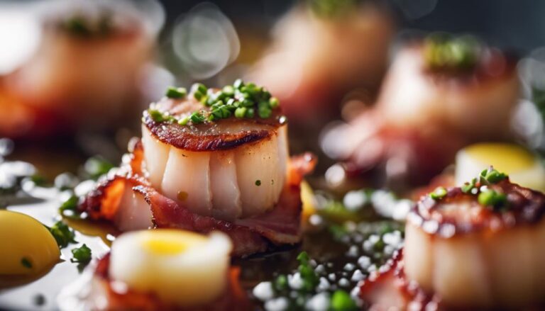 Sous Vide Scallops With Bacon Wraps