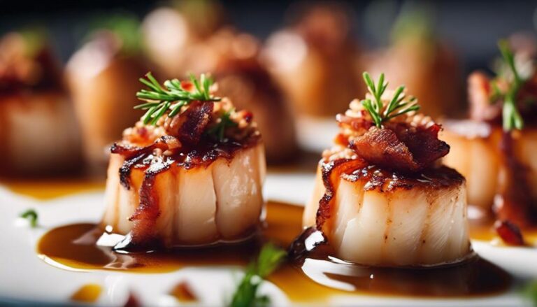 Sous Vide Scallops With Bacon and Maple Glaze