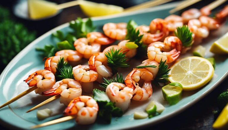 Sous Vide Lemon-Garlic Shrimp Skewers