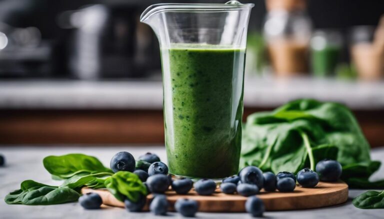 Sous Vide Spinach and Blueberry Power Smoothie