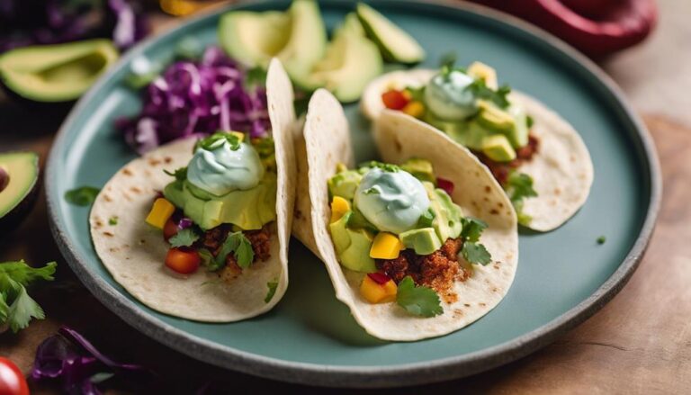 Sous Vide Cauliflower Tacos With Avocado Crema