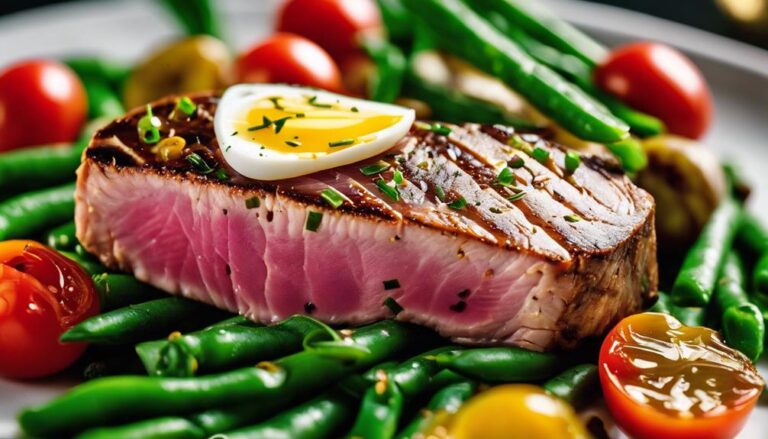 Sous Vide Tuna Nicoise With Fresh Green Beans