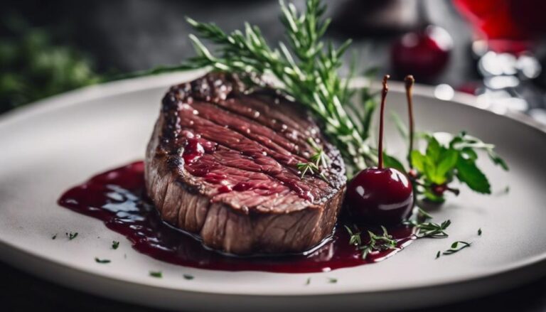 Sous Vide Venison With a Cherry Sauce