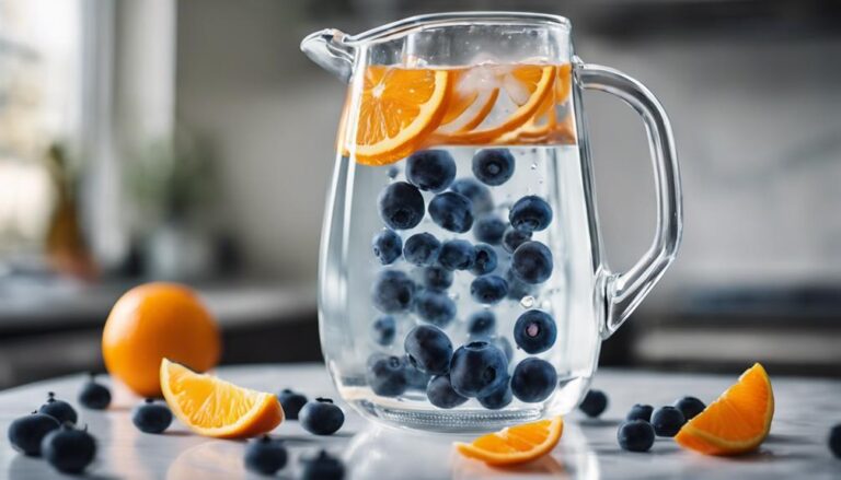 Sous Vide Infused Water With Blueberries and Oranges