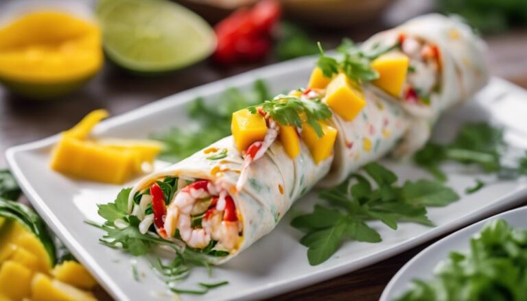 Pescetarian Diet Sous Vide Crab and Mango Wraps