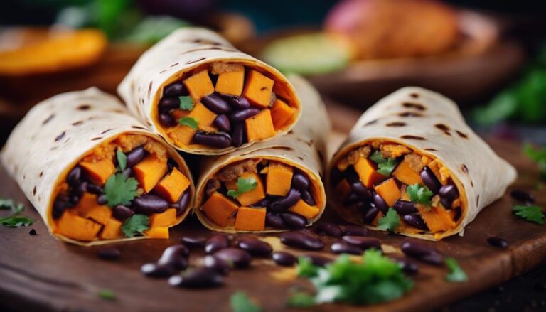 Sous Vide Sweet Potato and Black Bean Wraps