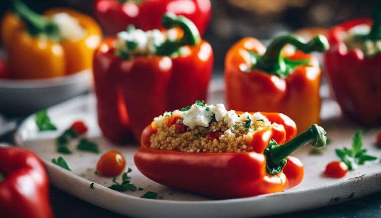 Sous Vide Mediterranean Stuffed Bell Peppers