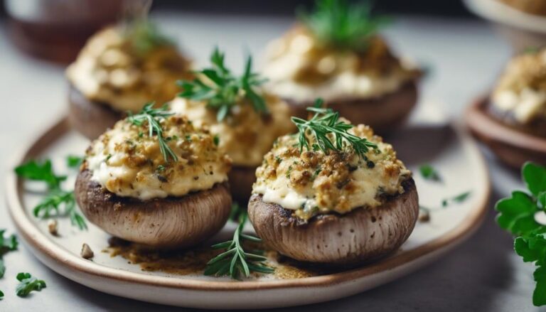 Sous Vide Stuffed Mushrooms With Cream Cheese