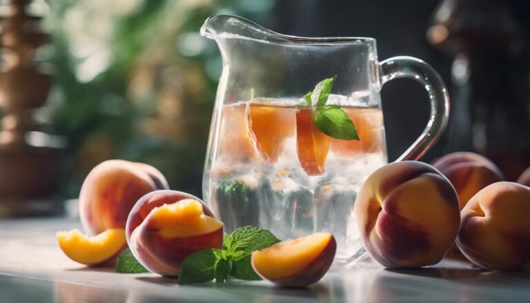 Sous Vide Ginger Peach Iced Tea