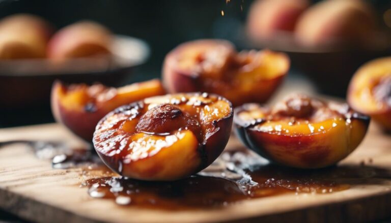 Sous Vide Grilled Peaches With Cinnamon